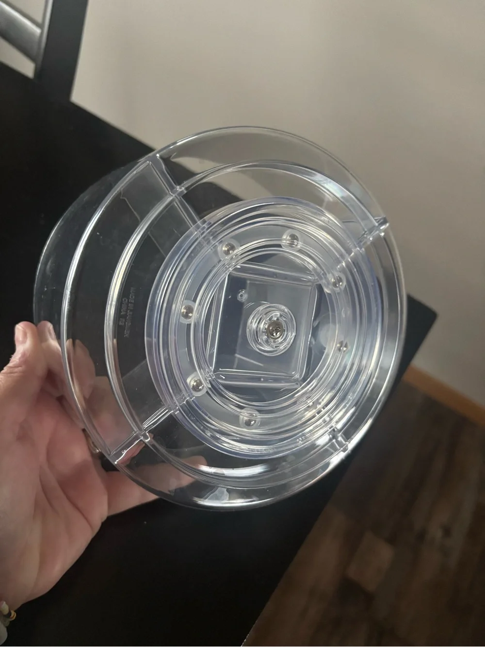 Clear Acrylic 5-Compartment Spinning Organizer